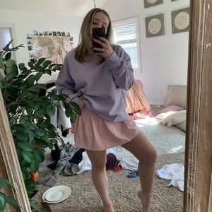 Pink golfing athletic pleated skirt